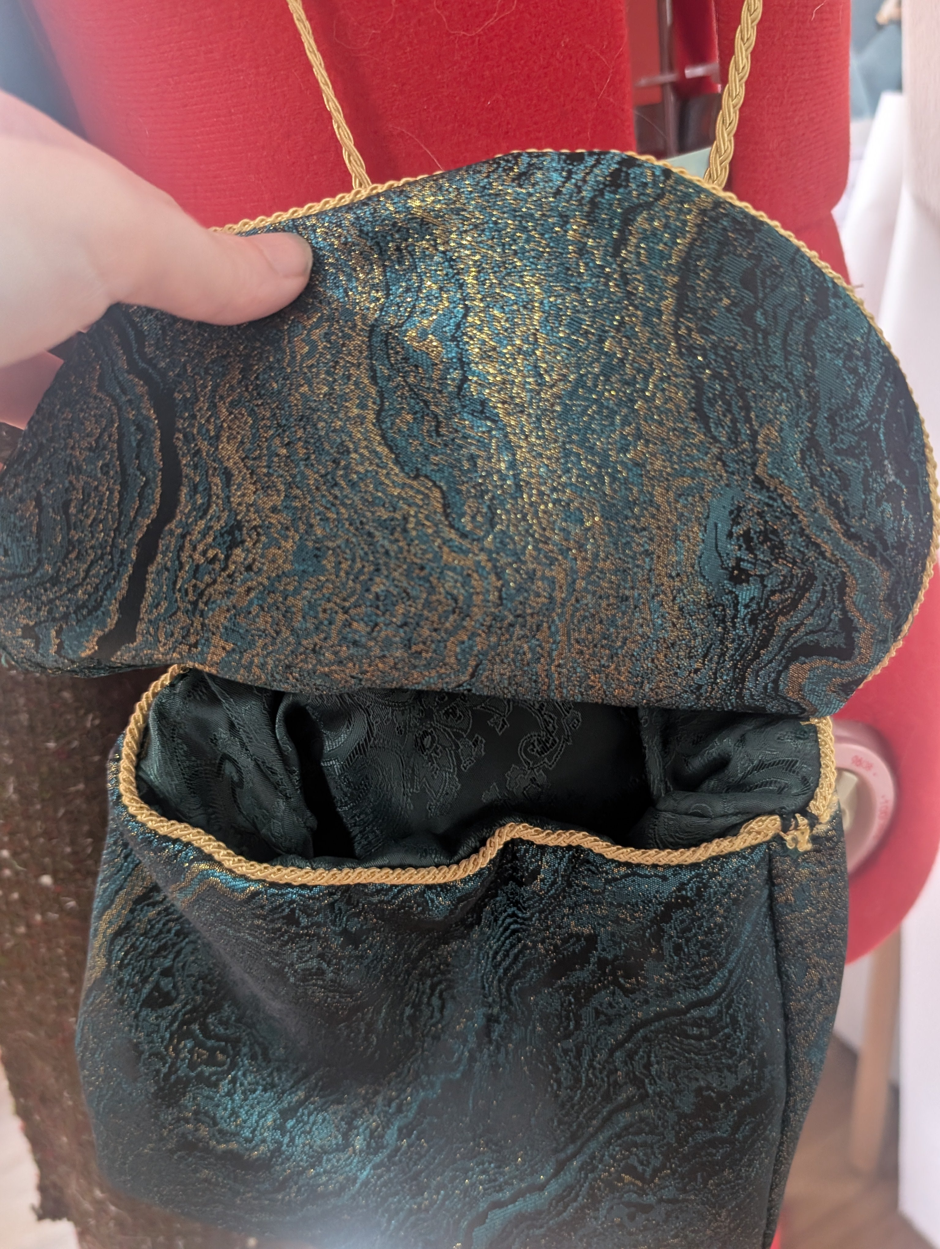 Hand Embroidered Bleeding Stag Bag