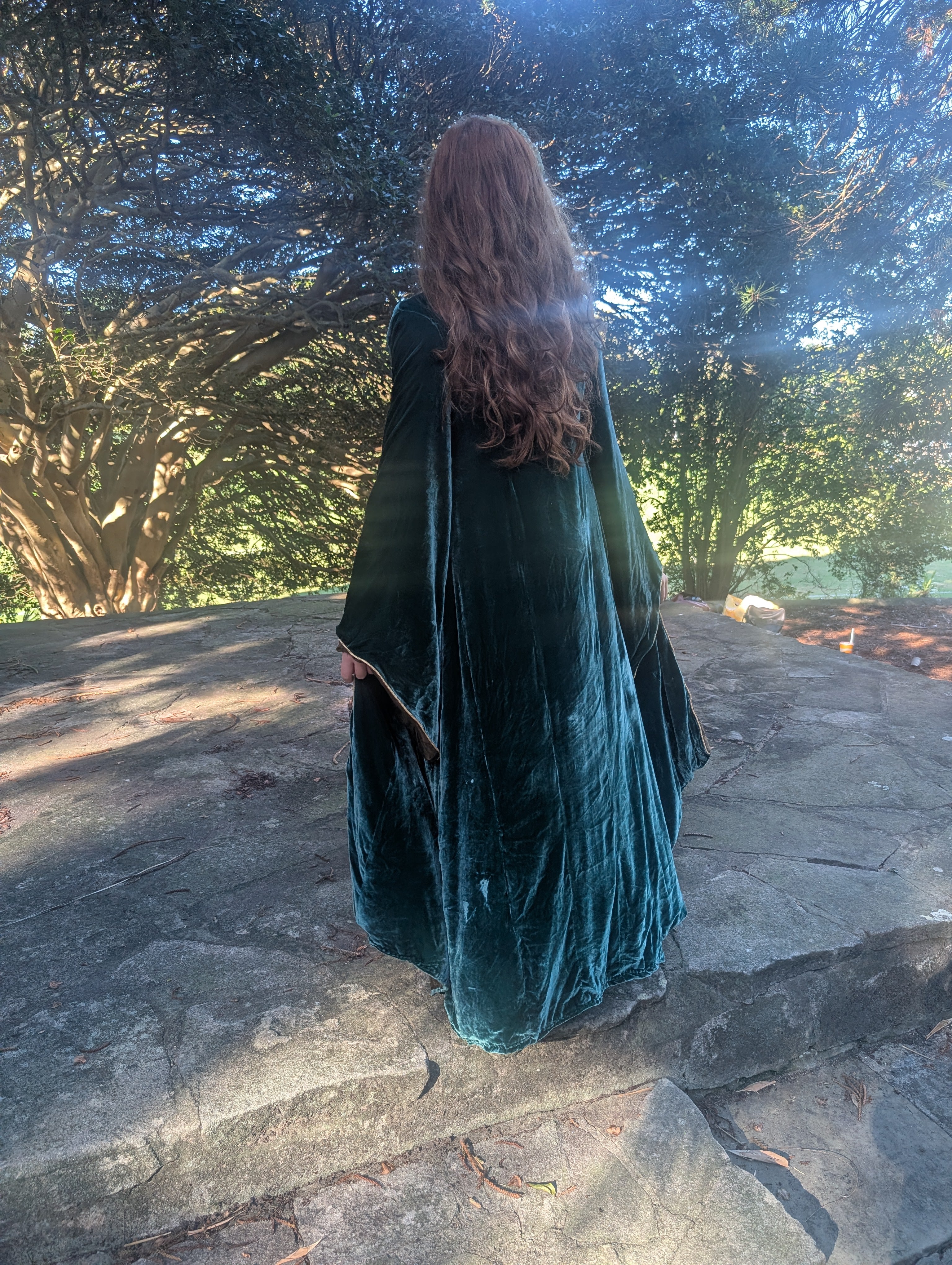 Mulberry Silk Velvet Night Gown