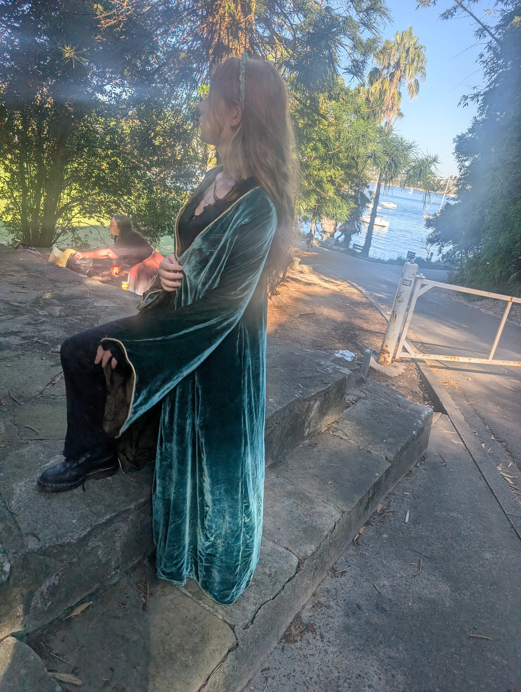 Mulberry Silk Velvet Night Gown