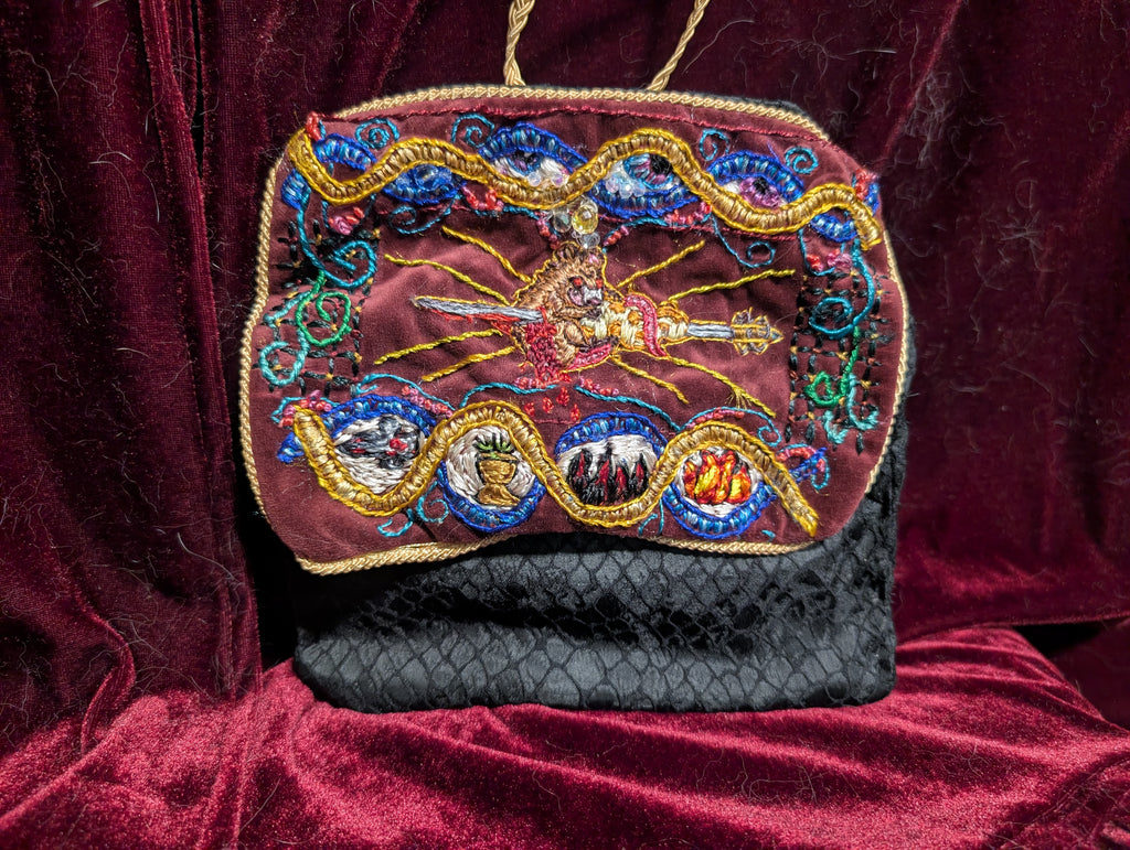Four Fates Embroidered Bag